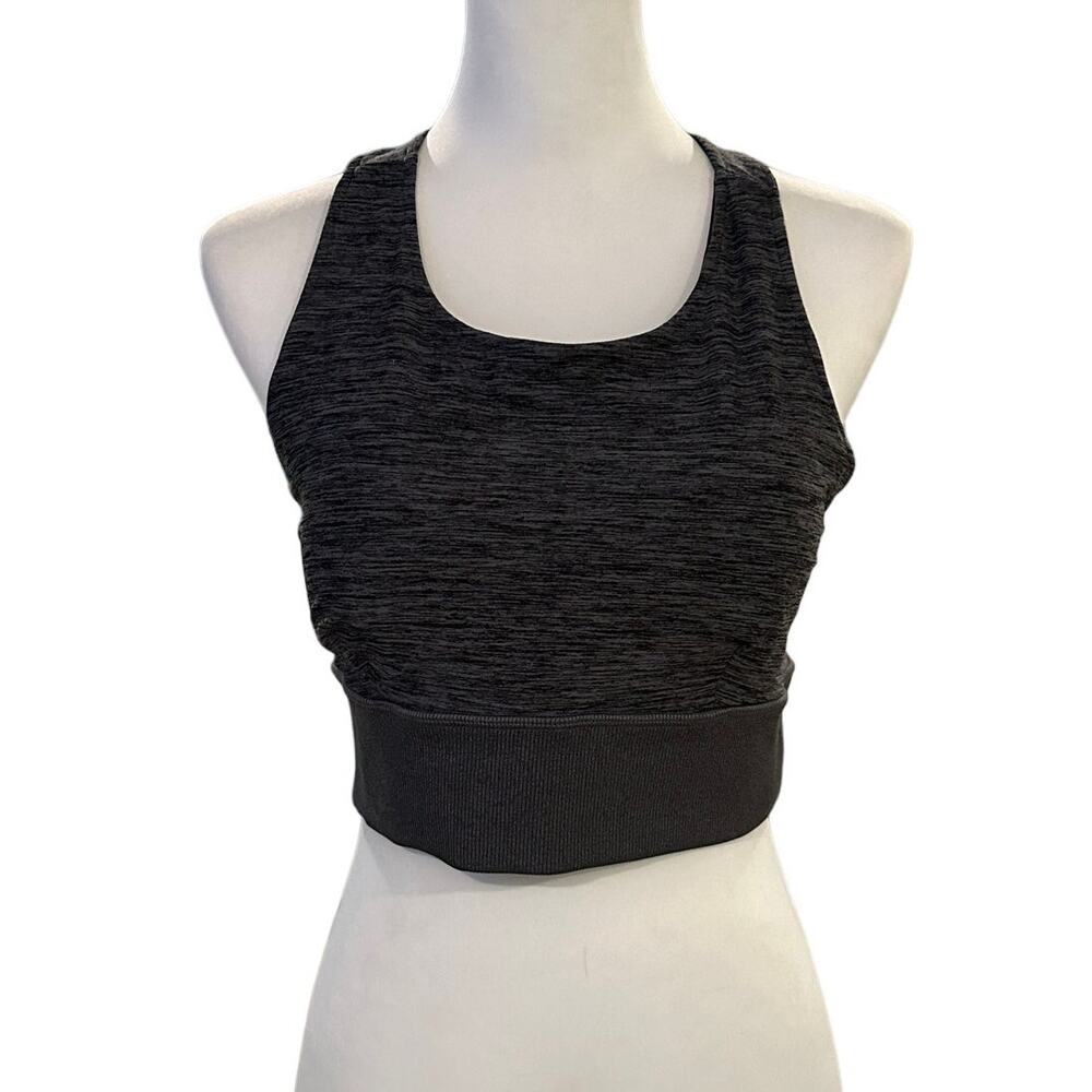 Avia Gray Black Sports bra Large